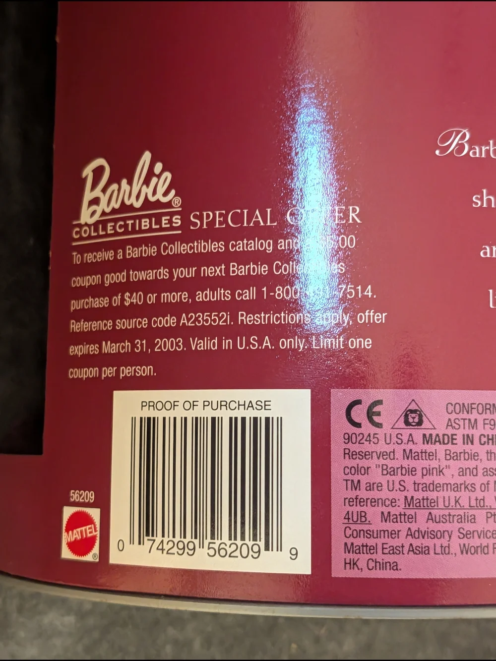 Barbie Holiday Celebration Special Edition Doll - Burgundy